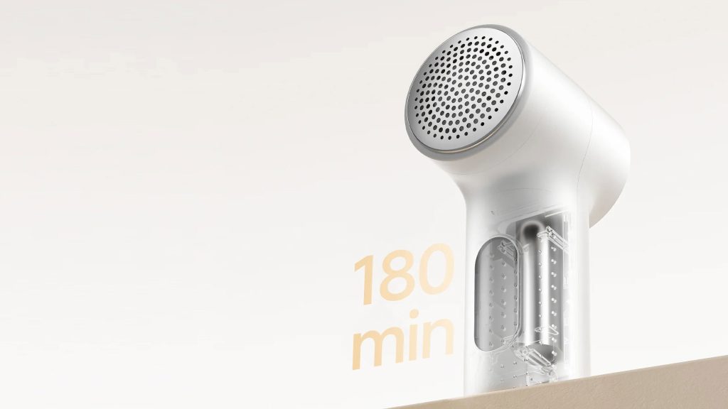 Odstraňovač žmolků Xiaomi Mijia Lint Remover 2 zvládne na jedno nabití až 180 minut