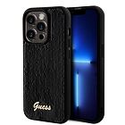 Guess Sequin Script Logo Zadní Kryt pro iPhone 14 Pro Black