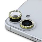 Guess Fixed Glitter Ochrana Čoček pro iPhone 16/16 Plus Gold