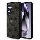 Guess PU Leather 4G Colored Ring MagSafe Zadní Kryt pro Samsung Galaxy S25 Brown