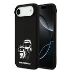 Karl Lagerfeld Liquid Silicone K&CH Sketch MagSafe Zadní Kryt pro iPhone Air Black