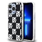 DKNY PC/TPU Checkered Pattern Zadní Kryt pro iPhone 14 Pro Black