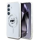 Karl Lagerfeld IML Choupette Head MagSafe Zadní Kryt pro Samsung Galaxy S25+ Transparent