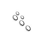 Ochranná skla čoček fotoaparátů FIXED Camera Glass pro Samsung Galaxy S25 Ultra, stříbrná