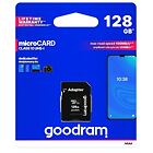 GOODRAM Memory MicroSD Card - 128GB with adapter UHS I CLASS 10 100MB/s