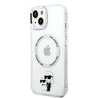 Karl Lagerfeld IML Karl and Choupette NFT MagSafe Zadní Kryt pro iPhone 14 Plus Transparent