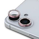 Guess Fixed Glitter Ochrana Čoček pro iPhone 16/16 Plus Pink