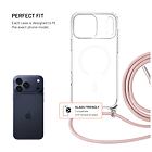Pouzdro FIXED MagPure Neck s růžovou šňůrkou na krk pro Apple iPhone 17 Pro Max