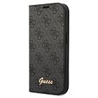 Guess PC/TPU 4G Metal Camera Outline Book Pouzdro pro iPhone 14 Pro Black