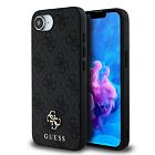 Guess PU 4G Small Metal Logo MagSafe Zadní Kryt pro iPhone 16e Grey