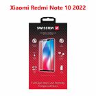 SKLO SWISSTEN FULL GLUE, COLOR FRAME, CASE FRIENDLY PRO XIAOMI REDMI 10 2022 ČERNÉ