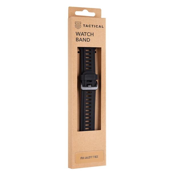 Tactical 606 Silikonový Řemínek pro Amazfit T-Rex/T-Rex Pro Black