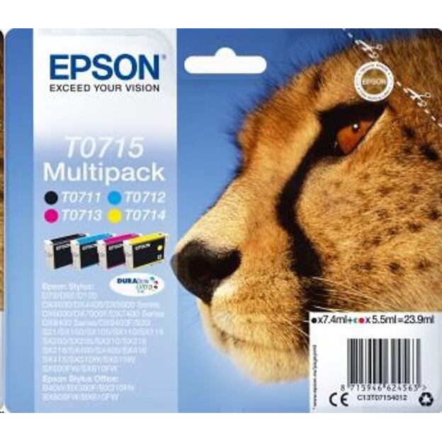Epson Multipack 4-colours T0715 DURABrite UltraInk