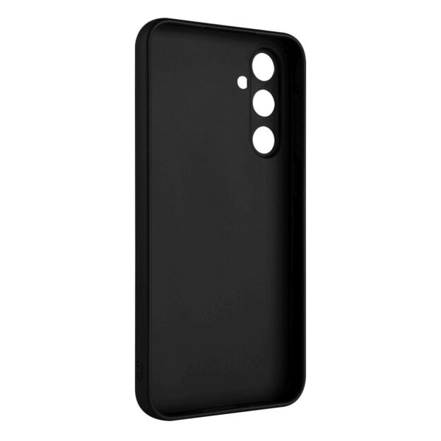 Zadní pogumovaný kryt FIXED Story pro Samsung Galaxy S23 FE, černý