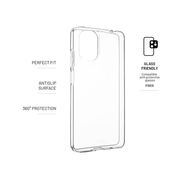 TPU gelový kryt FIXED Story pro Motorola Moto G04/G24/G04s/E14, čirý