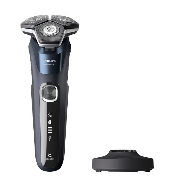 Philips SHAVER Series 5000 S5885/25 pánský holicí strojek Rotační holicí strojek Zastřihovač Modrá