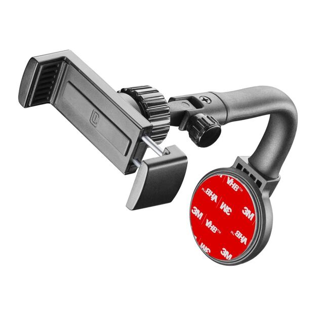 Univerzální držák Cellularline Spin Display k upevnění na displej automobilu, černý