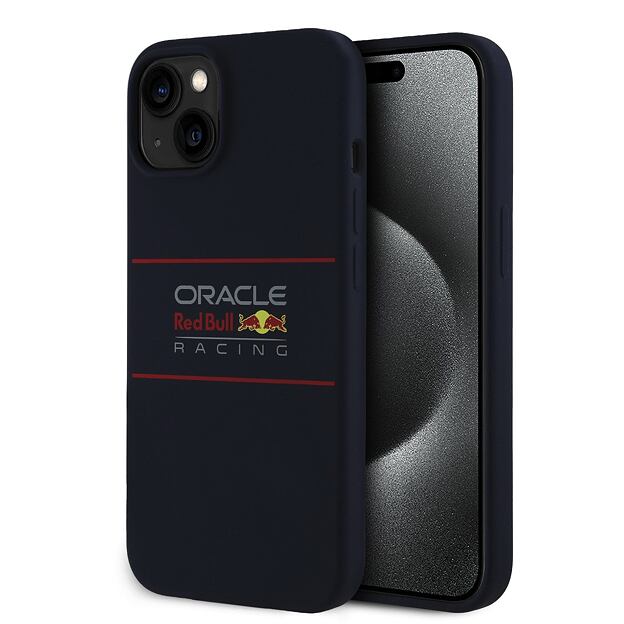 Red Bull Silicone Horizontal Logo MagSafe Zadní Kryt pro iPhone 14 Navy
