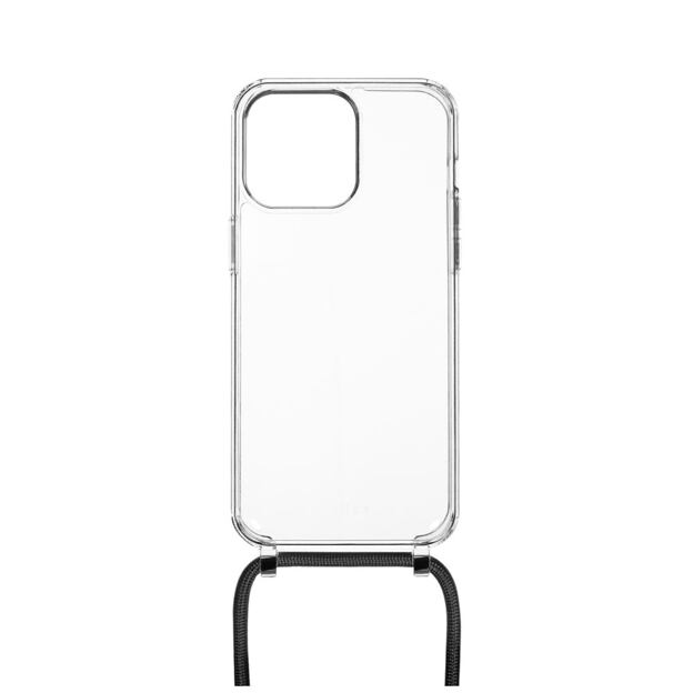 Pouzdro FIXED Pure Neck s černou šňůrkou na krk pro Apple iPhone 15 Pro
