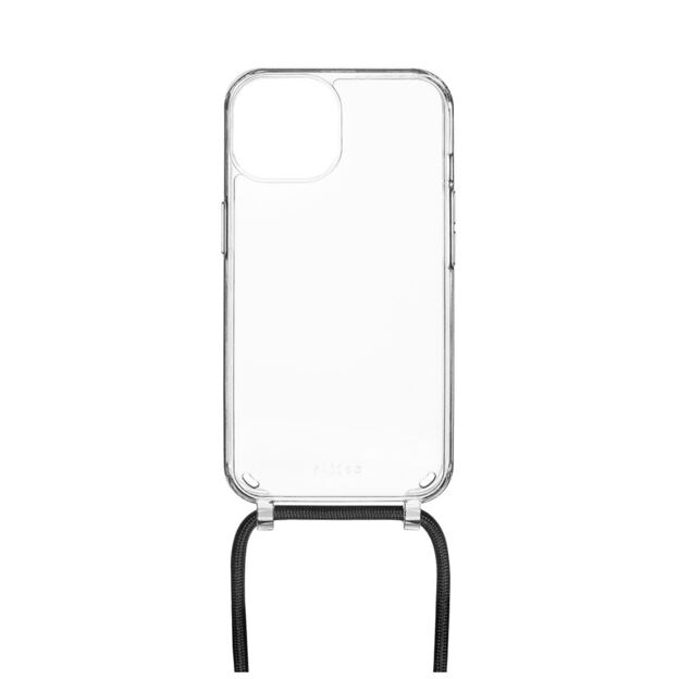 Pouzdro FIXED Pure Neck s černou šňůrkou na krk pro Samsung Galaxy S24