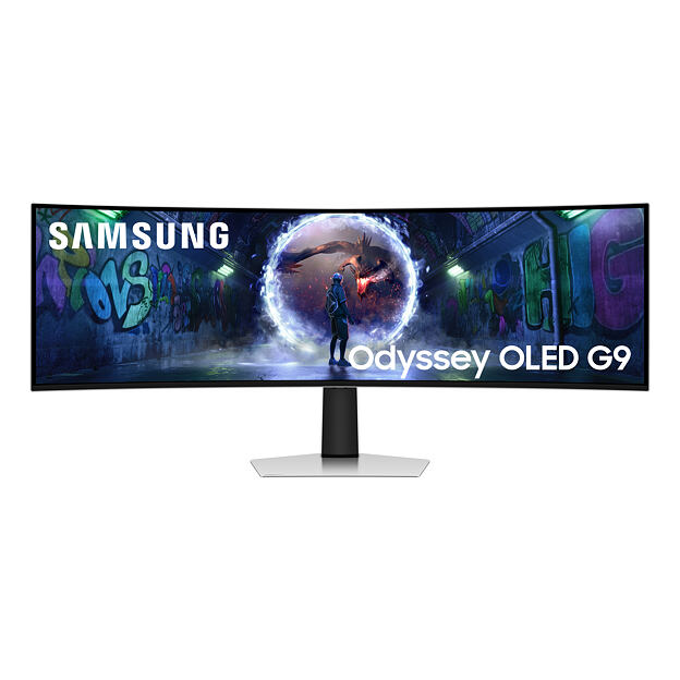 Samsung S49DG934SU počítačový monitor 124,5 cm (49") 5120 x 1440 px Dual QHD OLED Stříbrná