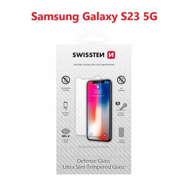 TEMPERED GLASS SWISSTEN FOR SAMSUNG S911 GALAXY S23 5G RE 2,5D
