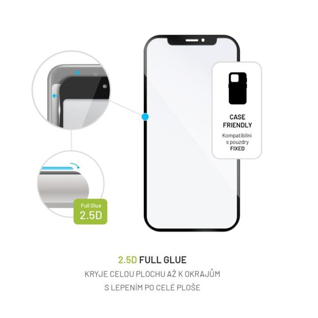 Ochranné tvrzené sklo FIXED Full-Cover pro Samsung Galaxy A05, černé