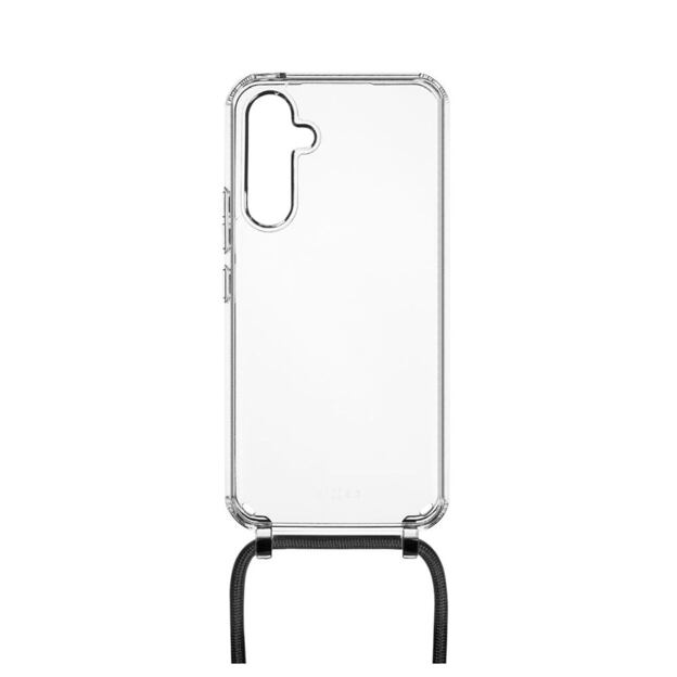 Pouzdro FIXED Pure Neck s černou šňůrkou na krk pro Samsung Galaxy A55 5G