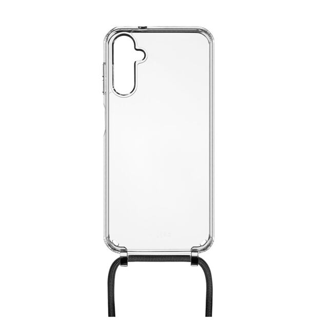 Pouzdro FIXED Pure Neck s černou šňůrkou na krk pro Samsung Galaxy A15/A15 5G