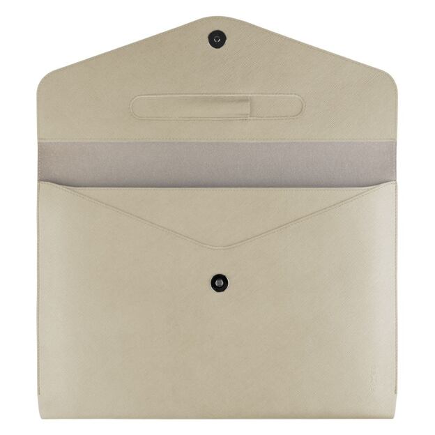 Pouzdro FIXED Siena pro notebooky a tablety o úhlopříčce do 13", krémové