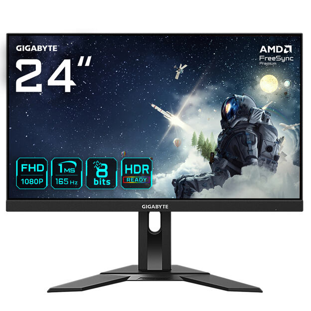 GIGABYTE G24F 2 počítačový monitor 60,5 cm (23.8") 1920 x 1080 px Full HD LCD Černá