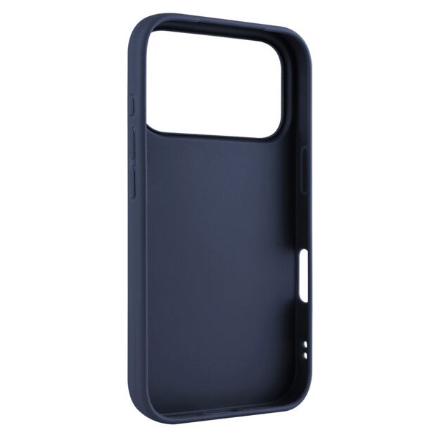 Zadní pogumovaný kryt FIXED Story pro Apple iPhone 17 Pro, modrý