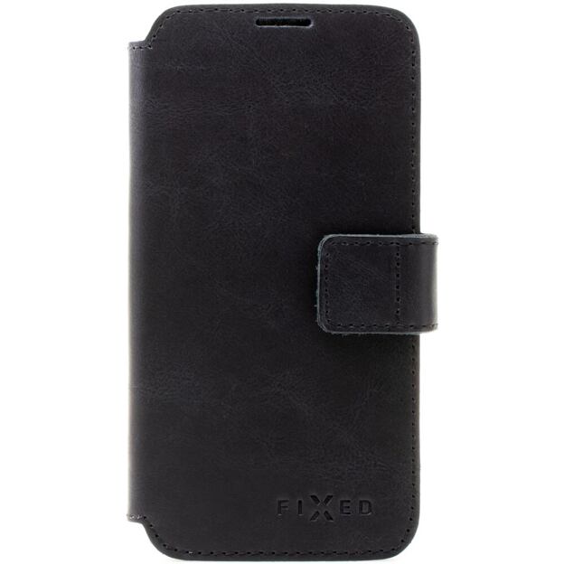 Kožené pouzdro typu kniha FIXED ProFit pro Apple iPhone 12 Pro Max, černé