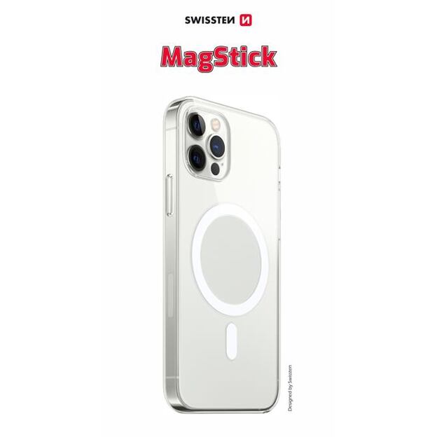 SWISSTEN CLEAR JELLY MagStick FOR IPHONE 13 TRANSPARENT