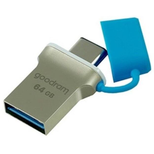 GOODRAM ODD3 Pendrive - 64GB USB 3.0 + Type C OTG BLUE