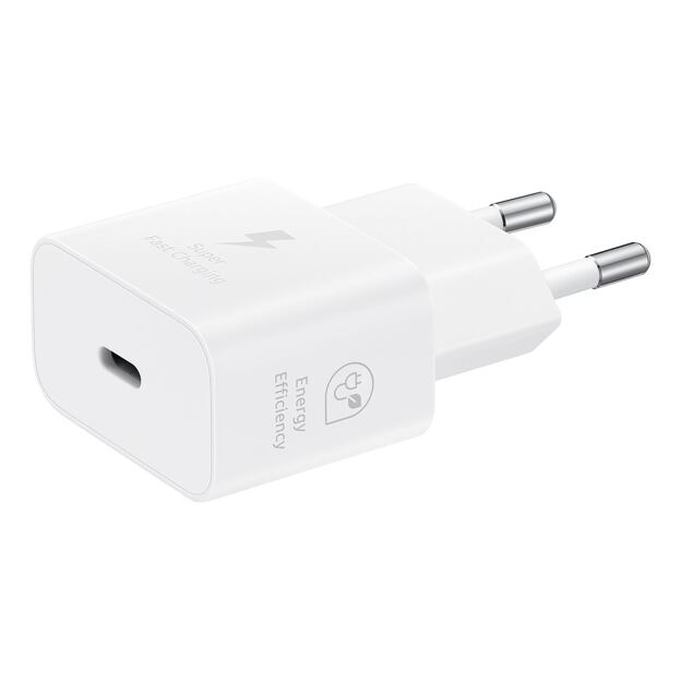 EP-T2510EWE Samsung USB-C 25W Cestovní nabíječka White (OOB Bulk)