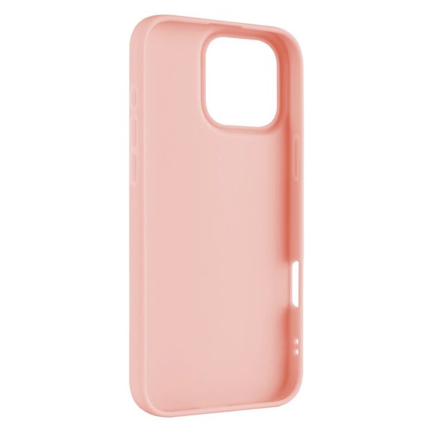 Zadní pogumovaný kryt FIXED Story pro Apple iPhone 16 Pro Max, růžový