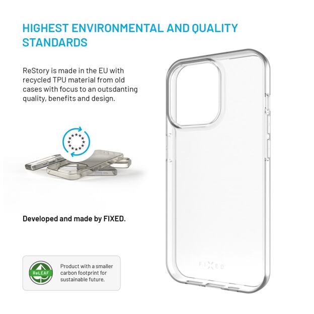 TPU gelový kryt FIXED ReStory AntiUV pro Samsung Galaxy A15/A15 5G, čirý