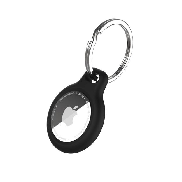 Silikonové pouzdro FIXED silky pro Apple AirTag, černé