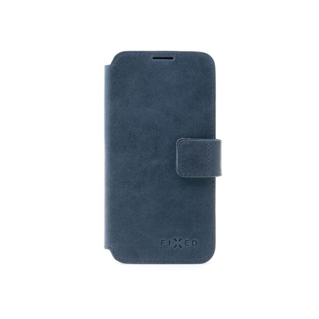 Kožené pouzdro typu kniha FIXED ProFit pro Samsung Galaxy S25 Ultra, modré