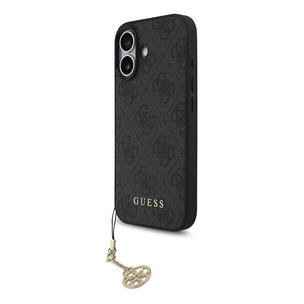 Guess 4G Charm MagSafe Zadní Kryt pro iPhone 17 Tone on Tone Grey
