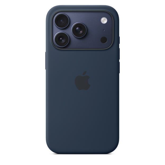 APPLE iPhone 17 Pro Silicone Case with MS – Midnight