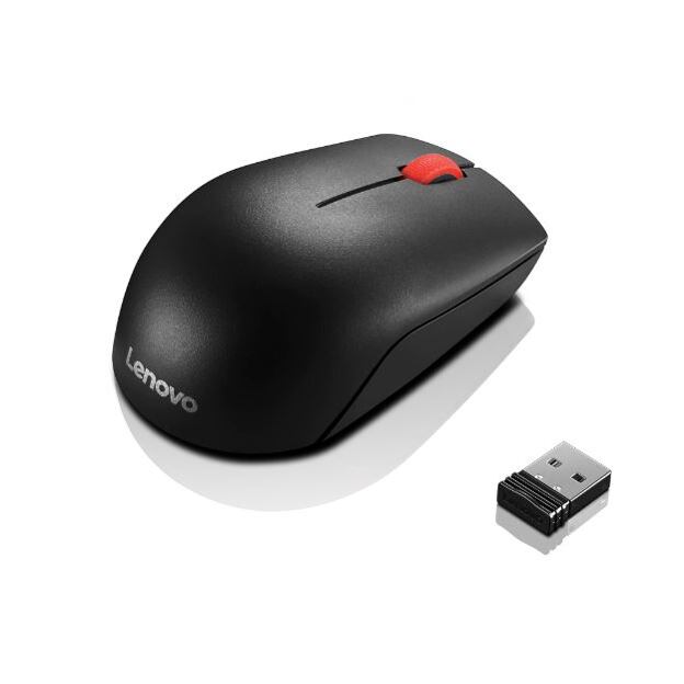 Lenovo Essential/Cestovní/Optická/Bezdrátová USB/Černá