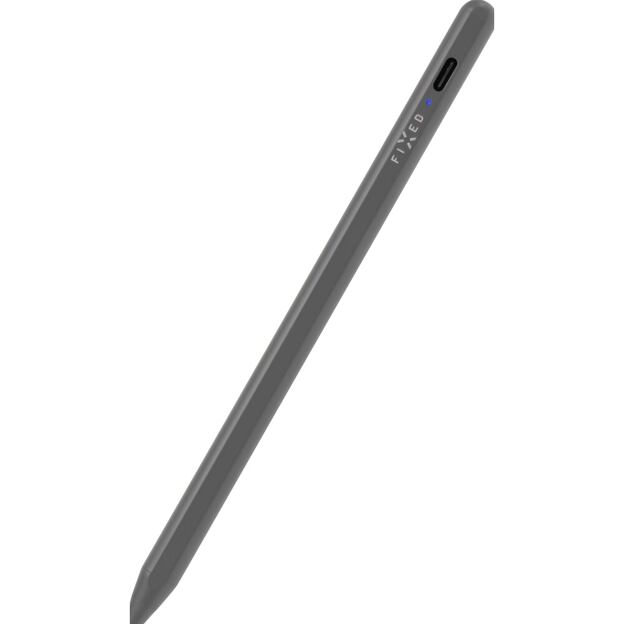 Aktivní stylus FIXED Graphite Uni s magnety pro kapacitní dotykové displeje, šedý