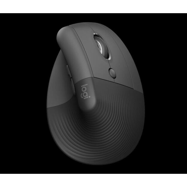LOGITECH Lift For Business/Ergonomická/Optická/Pro praváky/4 000 DPI/USB+BT/Grafitová