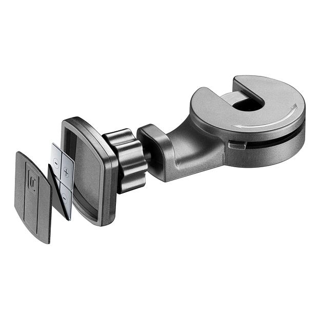 Magnetický držák Cellularline Touch Hook do opěrky hlavy, černý