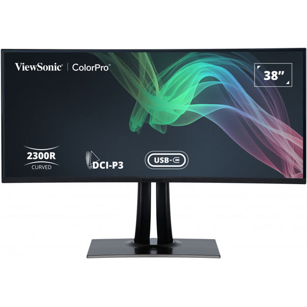 Viewsonic VP3881A počítačový monitor 96,5 cm (38") 3840 x 1600 px Quad HD+ LED Černá