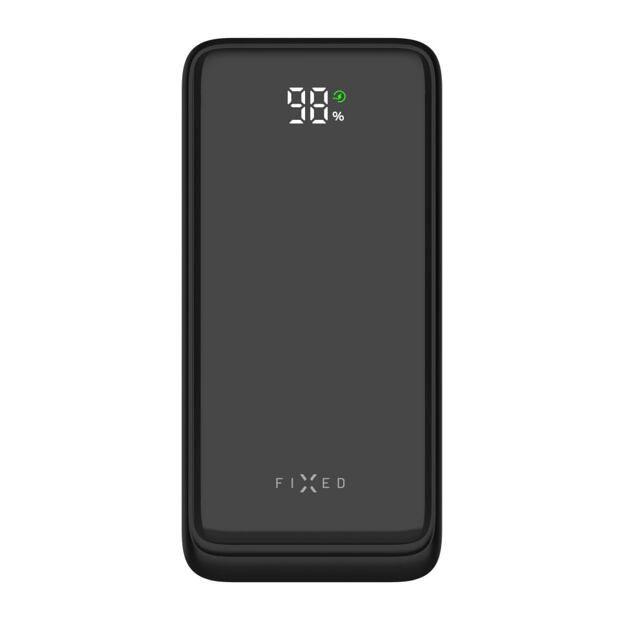 Powerbanka FIXED Zen2 20 s LCD displejem a výstupem PD 20W, 20 000 mAh, černá