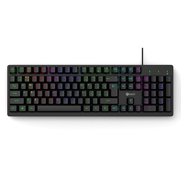 Herní klávesnice C-TECH Riven (GKB-16), RGB, USB