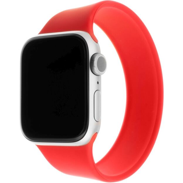 Elastický silikonový řemínek FIXED Silicone Strap pro Apple Watch 38/40/41mm, velikost XS, červený